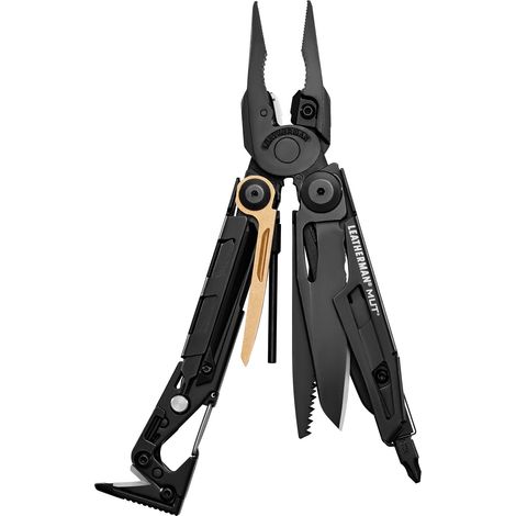 Coffret multi-outils 16 outils – Pince à bec effilé, couteau combo acier inoxydable, scie, marteau – Pour entretien matériel militaire – Leatherman