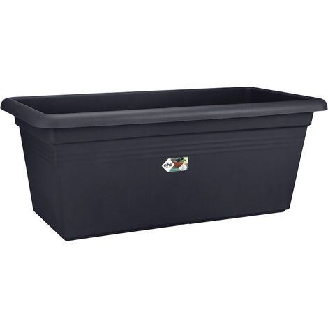 Elho Green Basics Jardin Xxl 80 - Noir - L 77 x B 39 x H 35 cm - extérieur - 100% recyclé (1/3)
