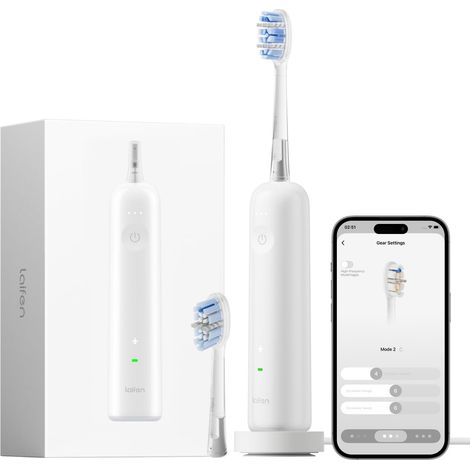 Sonic Electric Toothbrush, Auton. 70 Jrs, ABS White (1/5)