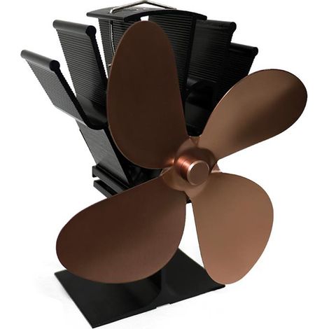 Ventilatore a quattro pale per stufe a legna, con efficiente distribuzione del calore. Disponibile in 8 colori. (1/5)
