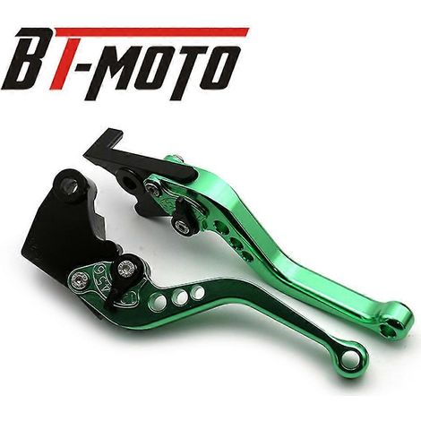 Leviers de frein et d'embrayage réglables courts/longs pour motos BMW F 850 GS, F850, F750, F750 GS, F900R, F900R/XR et F900XR (2018-2022) - Vert court (1/5)