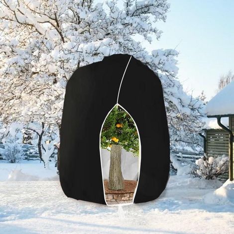 Pflanzenschutzhaube mit Reißverschluss, atmungsaktiv, reißfest, 250x360cm Schwarz (1/5)
