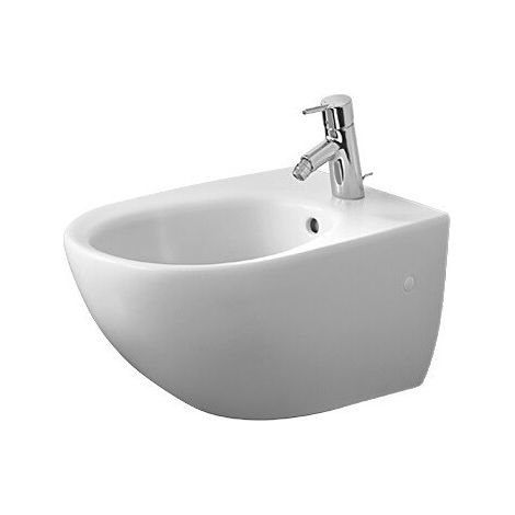 Bidet mural ARCHITECavec trop plein plage de robinettrie 365x580mm 1 trou de robinetterie blanc