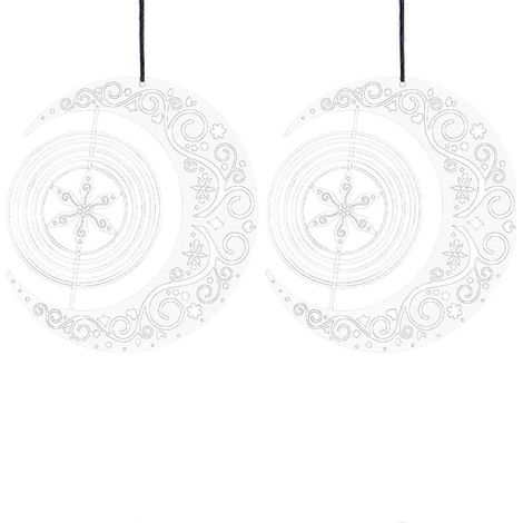 Pendentif carillon éolien rotatif Mandala 3D -- (1/5)