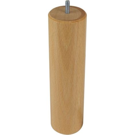 25 cm zylindrischer Bettrahmen / Bettgestell - Buche weiß lackiert Cime