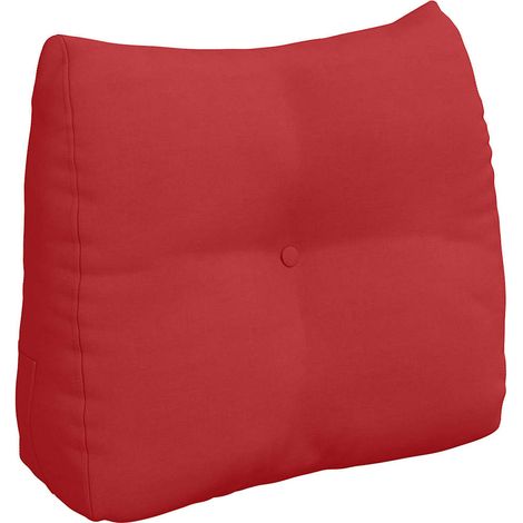Cojín de Espalda Rojo 60 x 24 x 50 cm tela vidaXL