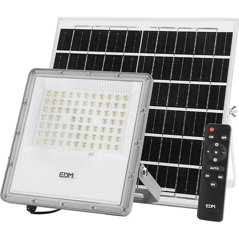 edm Proiettore Solare LED 200W Bianco 23,8 cm