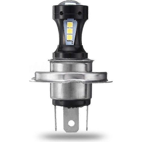 Ampoule de phare LED H4 3030 pour moto (feux de croisement) (1/3)