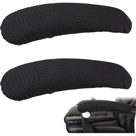 Housse d'accoudoir en 2 parties pour chaise de bureau, housse d'accoudoir pour chaises de bureau, housses d'accoudoirs de chaise, protège-mains pour sièges de bureau, protège-bras d'ordinateur