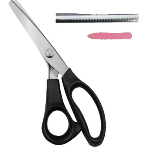Forbici da sarto, acciaio inox, impugnatura ergonomica, forma triangolare da 2 mm (1/2)