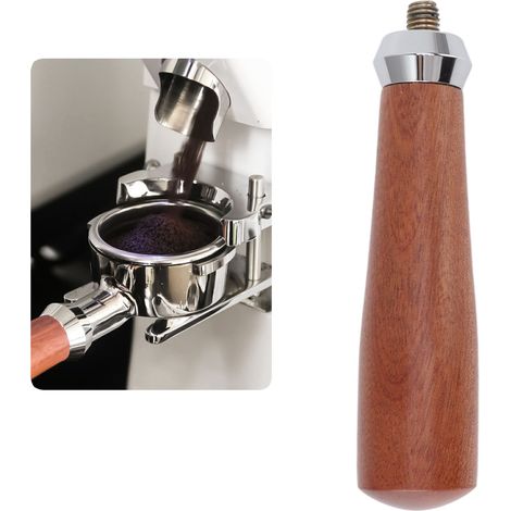 Professioneller M10-Holz-Siebträgergriff für Kaffeemaschinen – Griff aus Palisander-Verbundholz, M10-Länge 150 mm / 5,91 Zoll (1/5)