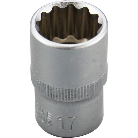 Douille 17mm Bi-Hexagone, entraînement 1/2", Carré ( Prix pour 1 ) (1/2)