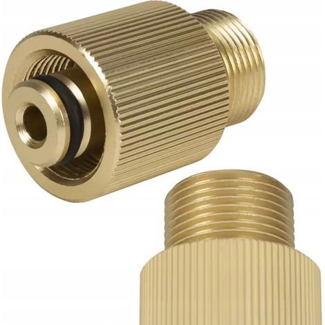 Ersatz-Reduzierer BrassFit M22 auf G1/2 BSPP – M22x1,5  Messing, Stift 14 mm  kompatibel mit Karcher Nilfisk