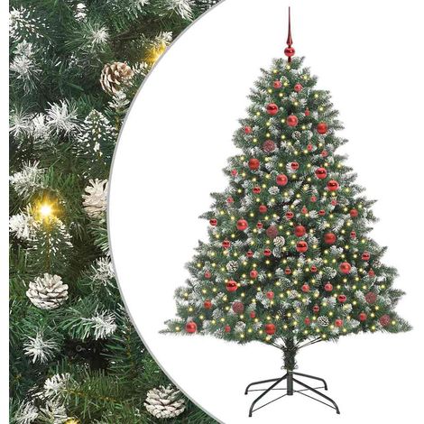 Artificial Christmas Tree with 300 LEDs with Stand Green 180 cm vidaXL (1/5)
