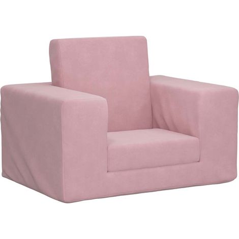 Schlafsofa für Kinder Rosa Weicher Plüsch