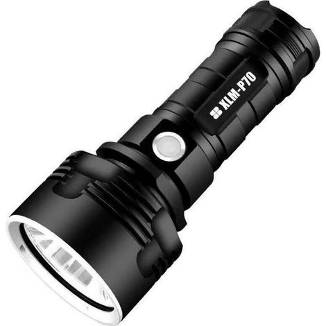 Torcia P70, da 30.000 a 100.000 lumen, torcia a LED ad alta potenza, ultra luminosa, impermeabile, XLM-P70 50W, torcia a 3 modalità, batteria singola, 50W-P70 (1/5)