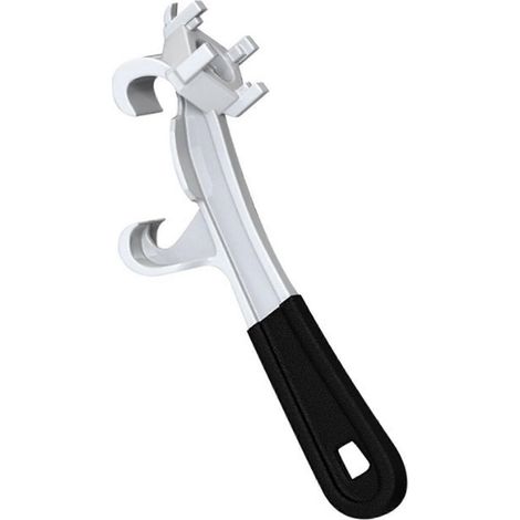 Clé à fût en aluminium pour fût de 55 gallons et seau de 5 gallons - Ouvre-couvercle robuste pour fûts de peinture et d'huile (1/5)