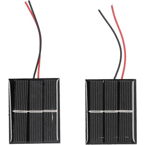 2 Mini-Polykristallin-Solarzellen 43x55mm 0,4W 1,5V, selbstklebende Photovoltaikzellen für DIY-Projekte (1/5)