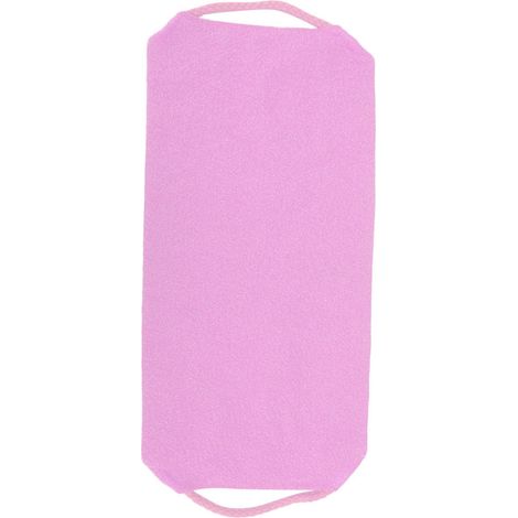 Gant exfoliant élastique pour douche, brosse de corps nettoyante et massante, serviette de bain avec sangle, rose (1/5)