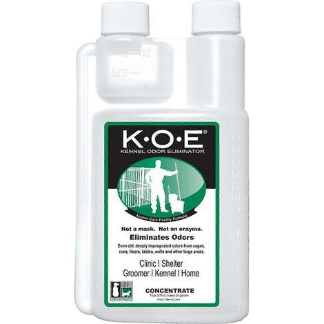 Concentré éliminateur d'odeurs pour cages, 473 ml (16 oz) - Élimine rapidement les odeurs d'animaux domestiques dans les cages, les refuges, les cliniques et les maisons. Sûr et efficace. (1/5)