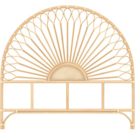 Tête de lit en rotin naturel 140 cm - ALAN (1/5)
