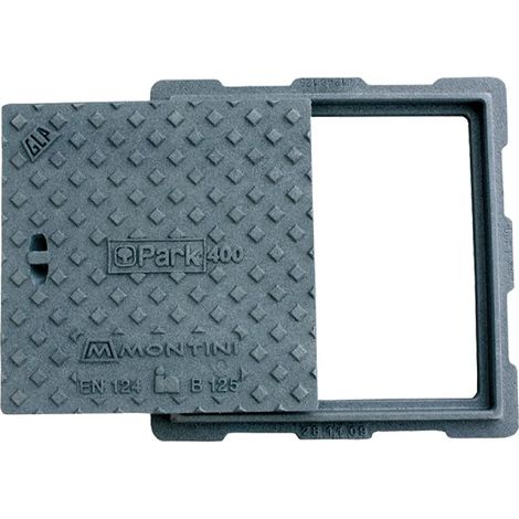 Chiusino botola "B125" in ghisa sferoidale a forma quadra -20 x 20 cm - 5 Kg (1/3)