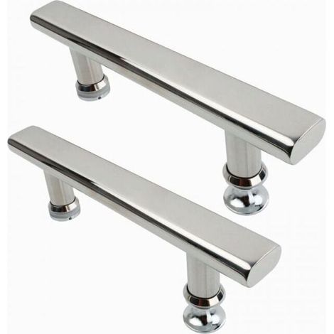 2x 145mm Stainless Steel Shower Door Handle Chrome Door Handle for Bathroom Kitchen (1/5)