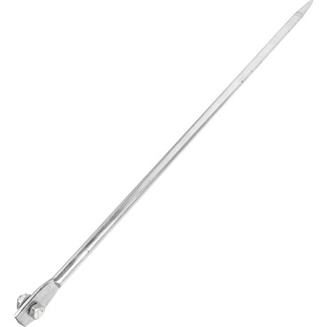 Piquet de Terre 1m en Fer Solide et Solide Design à Trou Unique pour Installation de Terre Domestique de L'antenne Parabolique (1/5)