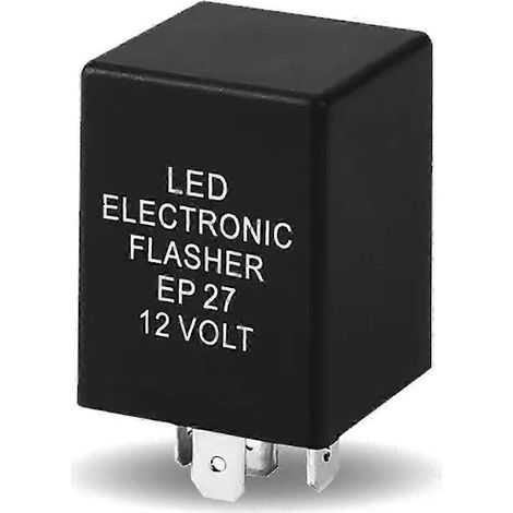 Relais clignotant LED EP27, relais clignotant 5 broches pour clignotant LED, indicateur clignotant électronique pour feux de croisement/route (1/5)