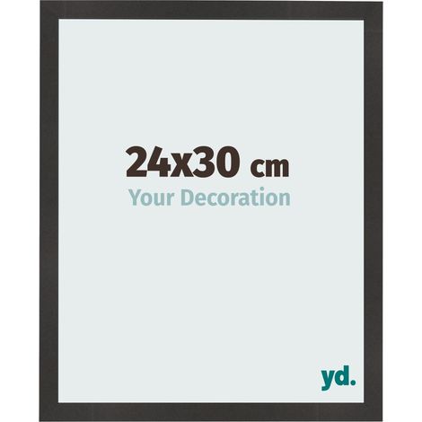 yd. - Cadre photo 24x30 - Noir Mat - MDF - Bologna