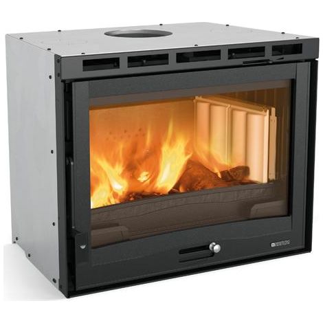 Nordica – Insert cheminée ventilé 7.8 kW – Volume de chauffe 223 m³ – Dimensions L 695 x H 550 x P 450 mm – Sortie fumées 160 mm