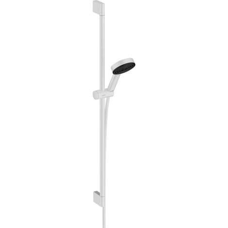 HANSGROHE Pulsify Select S Set doccia 105 3 getti Relaxation con barra C 90 cm bianco opaco 24170700 (1/3)