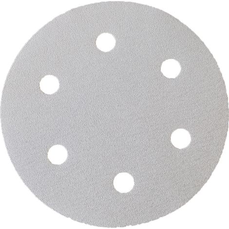 Eibenstock Schleifpapier P80 (Normalkorund, 6-fach gelocht, Klett), Ø 225 mm, 25Stück/Pack 25 Stk (1/4)
