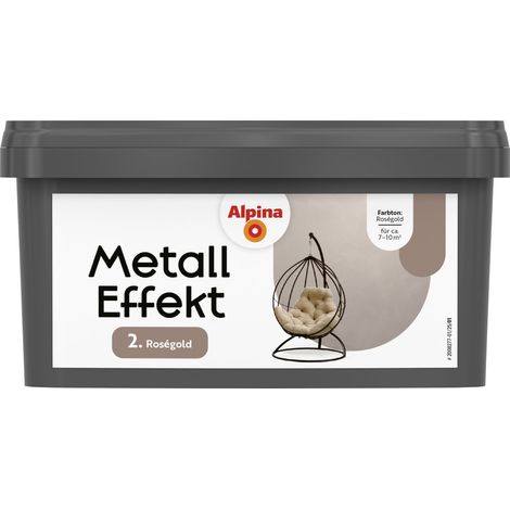 Alpina Wandfarbe Metall Effekt roségold 1 L Innen