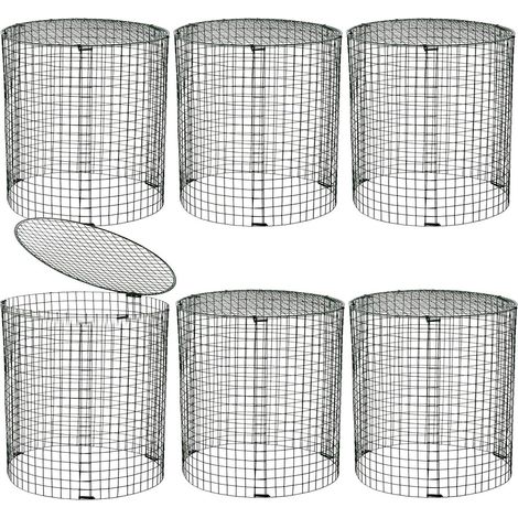 Cage de protection pour plantes  Robuste avec piquets et attaches – Cage en métal pour plantes d'extérieur – Pour les jardiniers, les débutants, les légumes, les fleurs, les écureuils, les oiseaux (1/5)