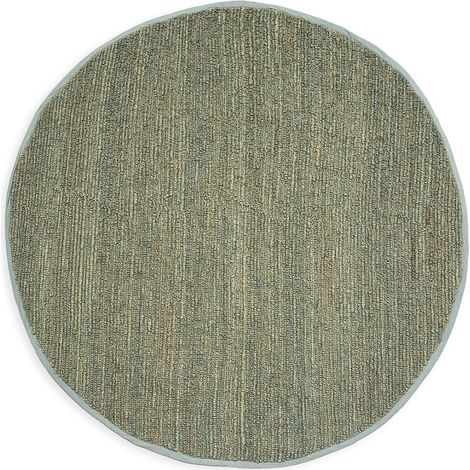 Tapis rond en jute gris ambiance naturelle et chaleureuse - gris naturel tressé (1/2)