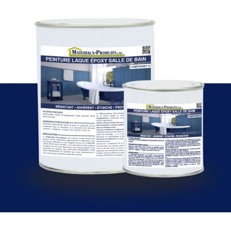 Peinture Laque Epoxy Salle de Bain - 1 Kg Bleu marine - MATPRO (1/5)