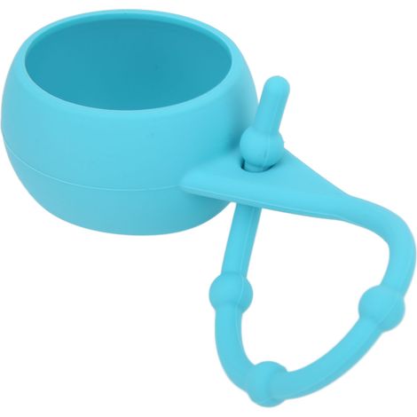 Porte-balle de golf en silicone souple, étui de protection portable, porte-clés ceinture bleu clair, support sac à dos pour balles de golf (1/5)