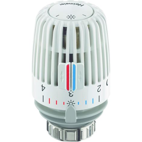 Tête thermostatique M30x1,5, régulation précise de 6°C à 28°C, Protection Anti-Gel, Installation Horizontale, repères clairs pour Un Confort Optimal (1/3)