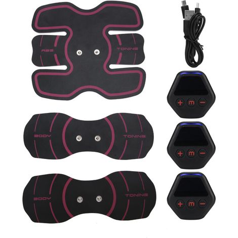 Ceinture d'électrostimulation musculaire pour abdominaux, bras et corps- (1/5)