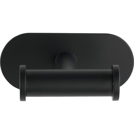 WENKO Turbo-Loc® Edelstahl Wandhaken Duo Orea Black Matt, Haken, Befestigen ohne bohren, Schwarz, Edelstahl rostfrei schwarz (1/5)