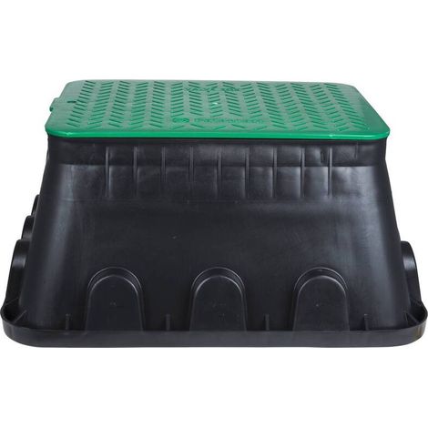 [GEBRAUCHT] B-Ware Heitronic 21042 Bodeneinbaudose Gartensteckdosen Stromverteilerdose Schwarz Grün (1/2)