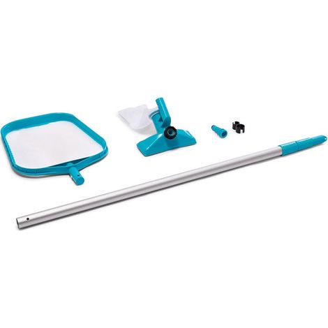Kit Intex per pulizia fondo piscine composto da: Retino, Asta Telescopica e Testa Aspiratrice Manuale - Ideale per la raccolta di foglie e detriti (1/5)
