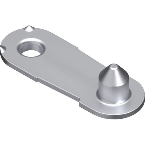Rittal Sockel-Anreihlasche VX 8660140, für Sockel-System VX, Stahlblech, Aluminium (1/2)