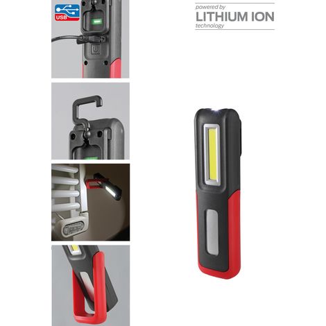 Torcia lampada portatile LED ricaricabile con magnete 1152237 VALEX