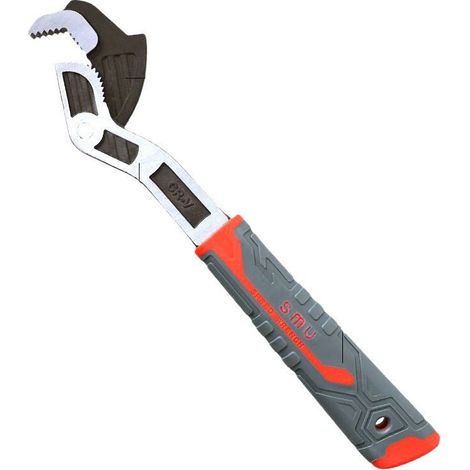 Verstellbarer multifunktionaler Universal-Rohrschlüssel mit Selbstverriegelungsmechanismus und Softgriff, Schlüsselweite (8 Zoll, 9-25 mm)