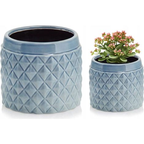 Coperchio in ceramica blu 15x13 cm (1/2)