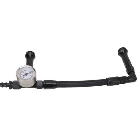 Tubo del carburante con manometro, doppia alimentazione, alimentazione professionale ottimale per carburanti base 4150, ABS + metallo (AN8). (1/5)