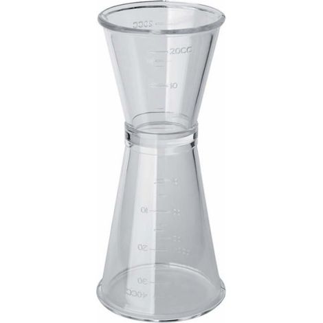 Jigger - Verre Doseur Cuisine 20 ml Et 40 ml - En Plastique - Pour Cocktails Et Recettes - 1 Unite