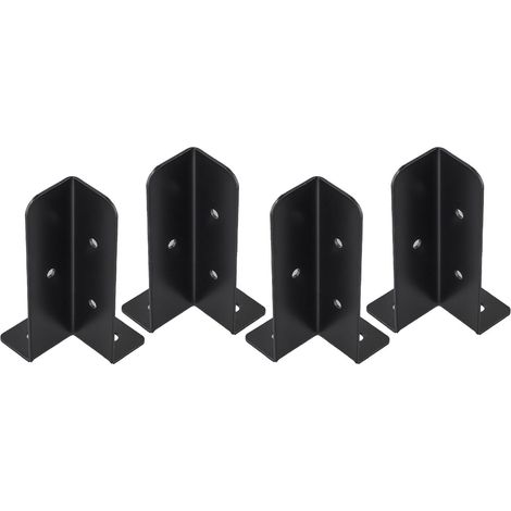 Lot de 4 supports de fixation réglables pour poteaux de terrasse de 2 (1/5)